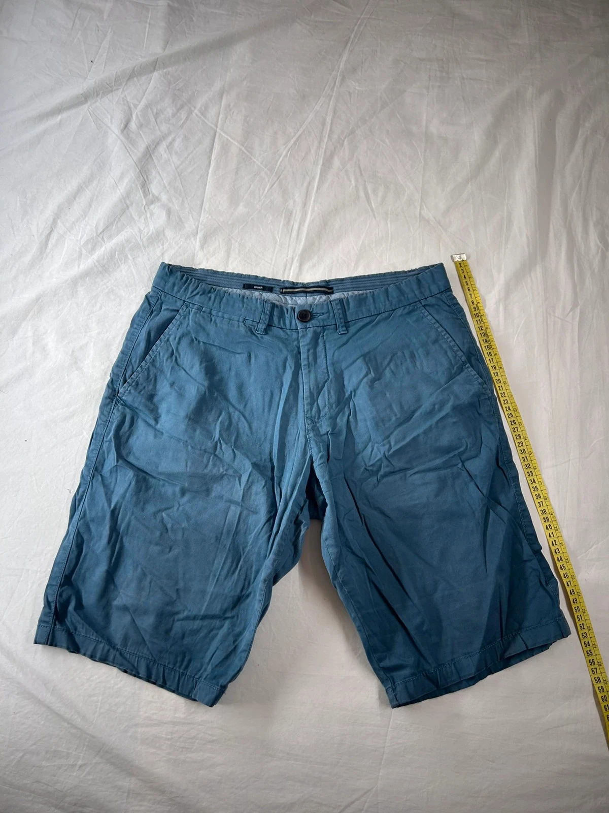 Short Chino bleu marine celio